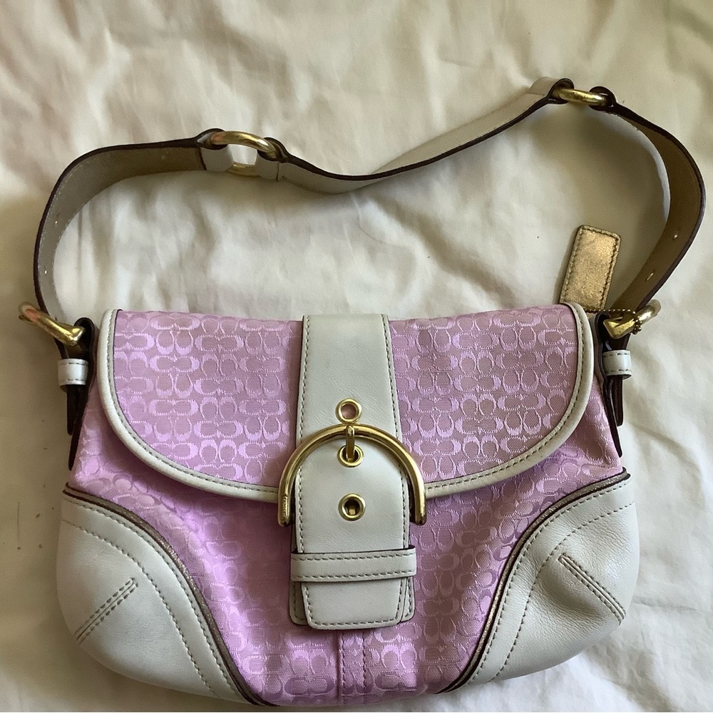 COPY - COPY - Coach Pink and White Shoulder Bag